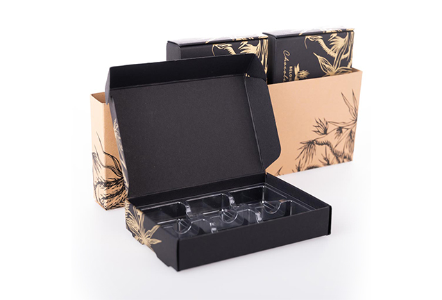 Elegant box of chocolates packaging solutions crafted by Moulding Injection in Belgium